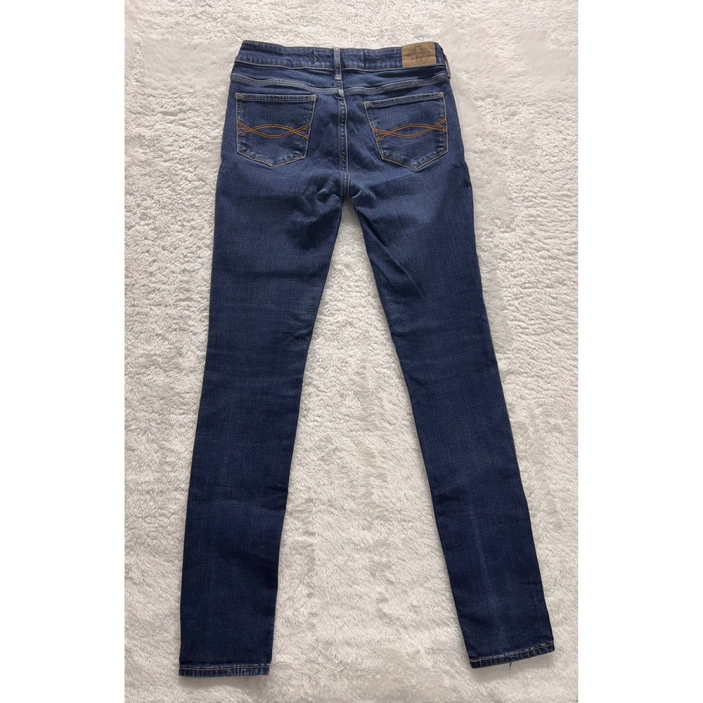 Abercrombie & Fitch A&F Super Skinny Jeans Womens Size 26/31‎ Dark Wash Denim - Picture 2 of 8